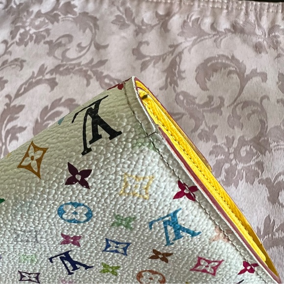 Authentic Louis Vuitton x Takashi Murakami Monogram Multicolore Sarah Wallet - Picture 10 of 17